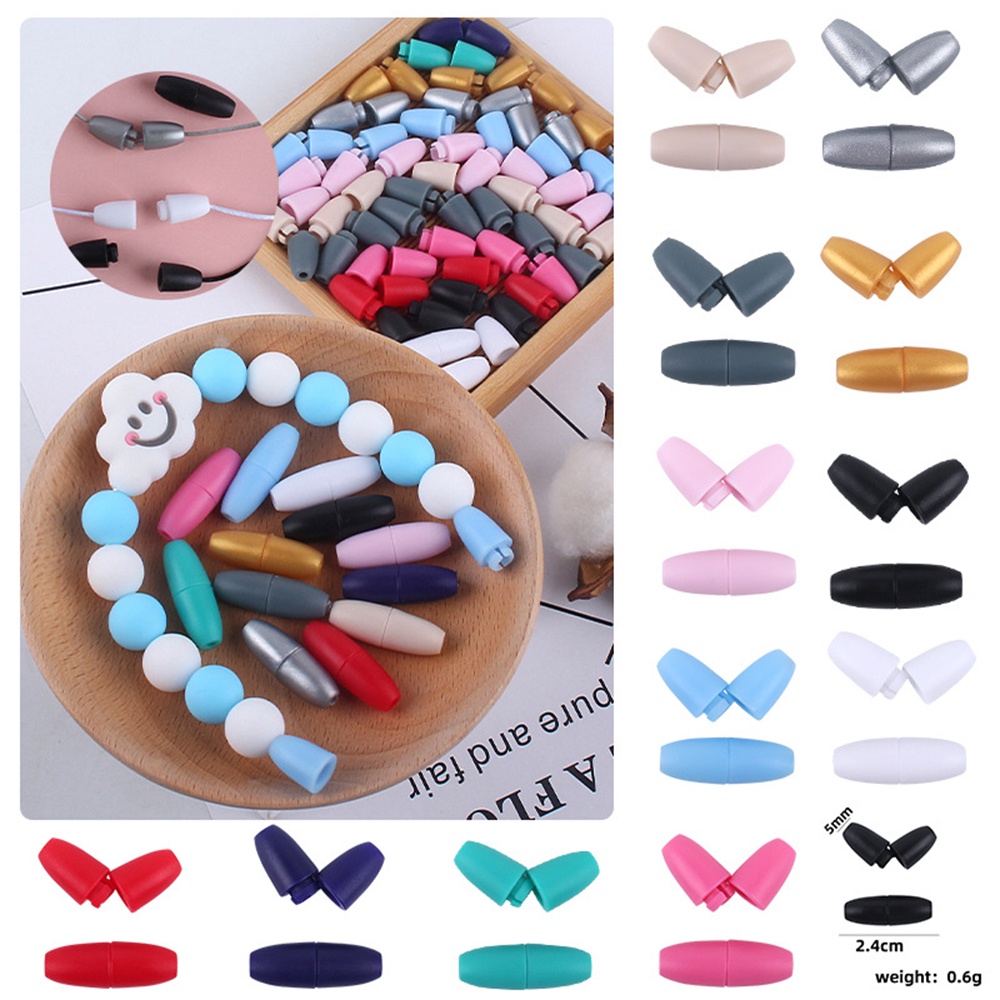 Warna Gesper Yang Dapat Dilepas Tali Plastik Kalung Gesper Aksesoris Fashion DIY（10pcs）