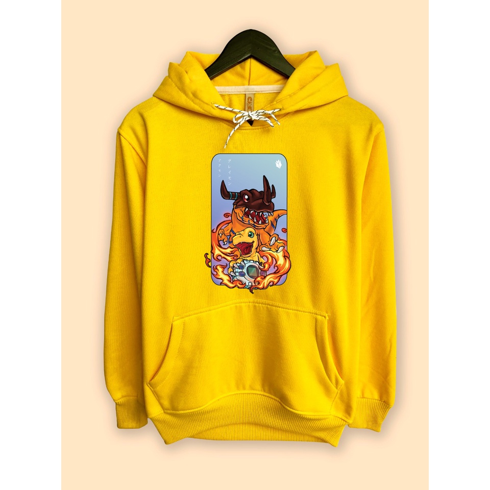 Jaket Hoodie Anime Digimon Agumon Digivolve