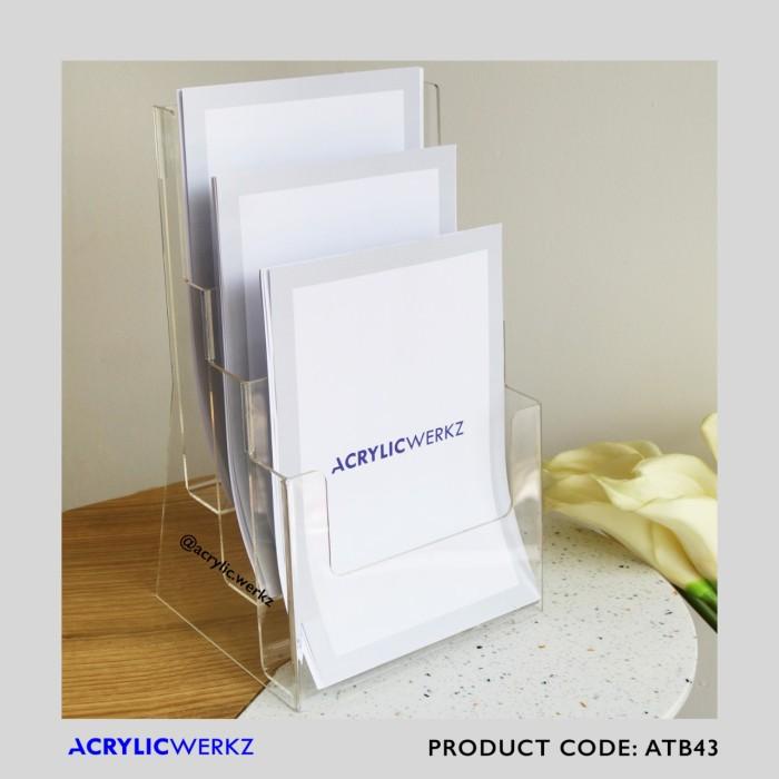 

Paper | Acrylic Tempat Brosur A4 - 3 Susun Murah Baru