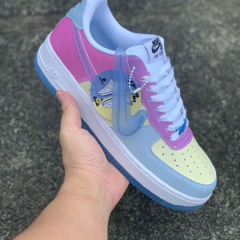 Air Force 1 UV Reactive Swoosh Kualitas Impott