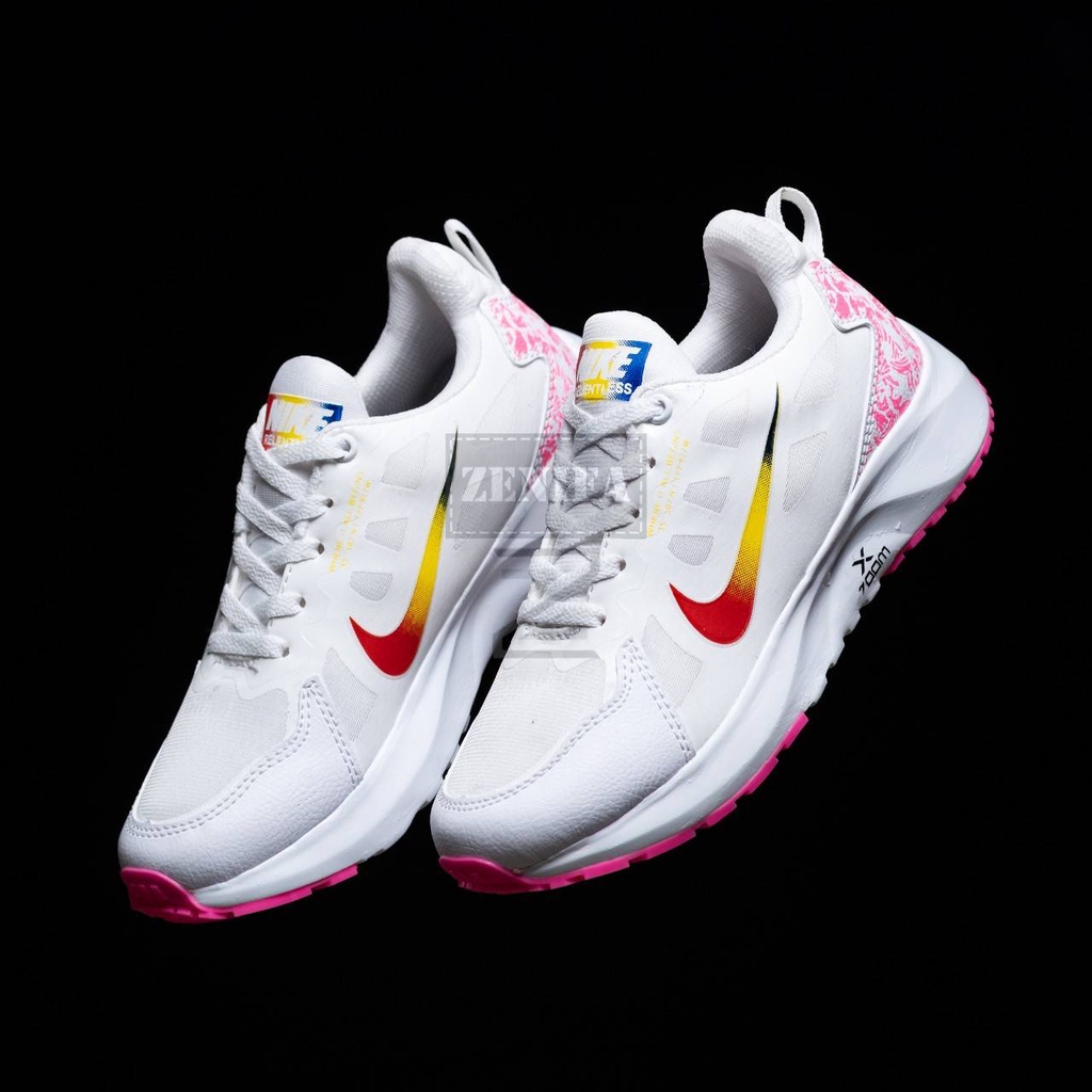 Sepatu Sneakers Wanita Zoom X Spatu Swpatu Kets Snakers Snikers Cewe Cewek Perempuan Dewasa Putih-1