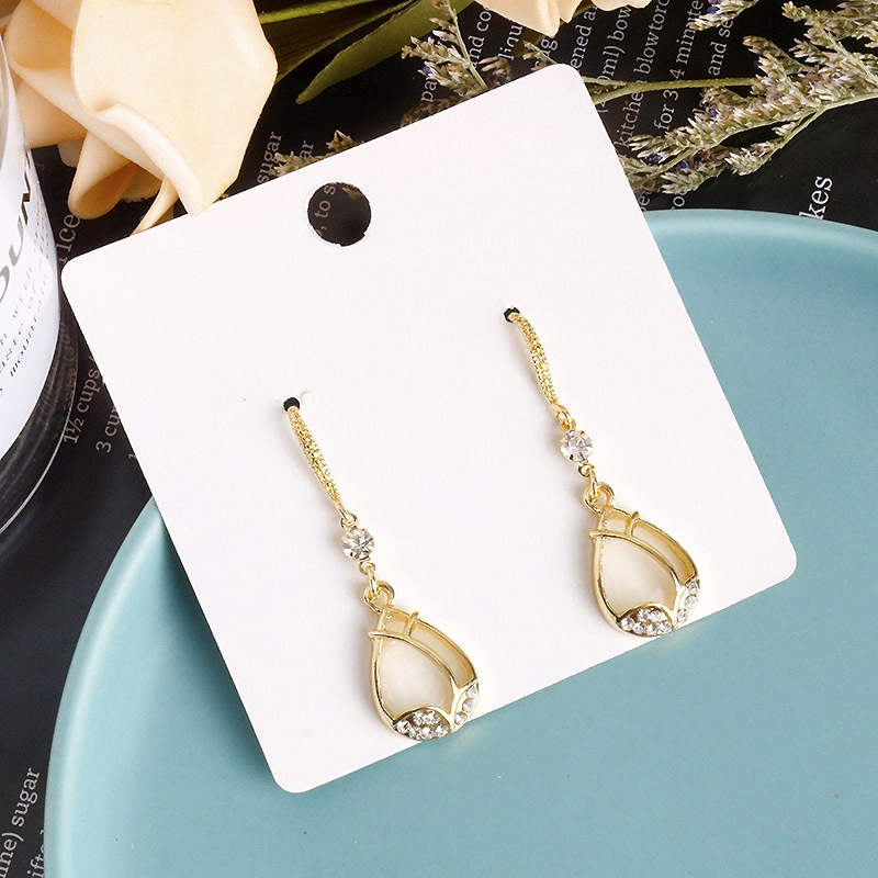 Anting Panjang Desain Bunga Tulip Untuk Wanita