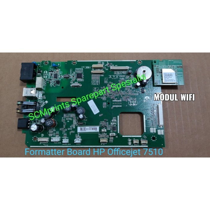 Mainboard HP Officejet 7510 Formatter Prinnter HP 7510 USB WiFi Fax SCTerbaru631