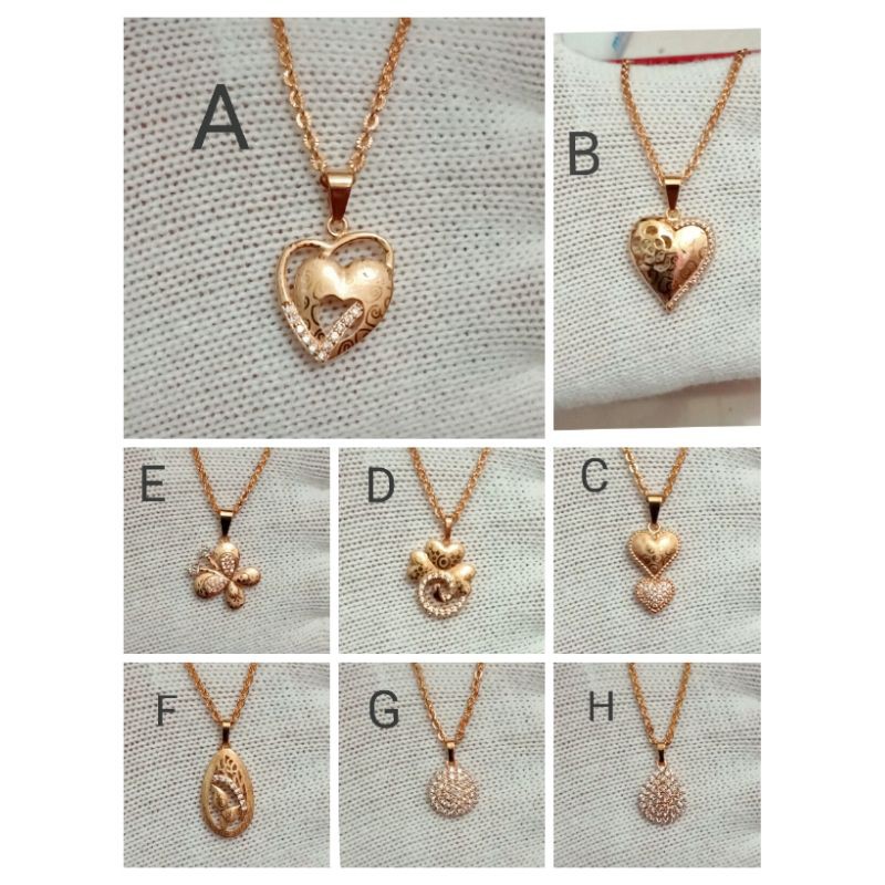 SK21. Kalung xuping wanita lapis emas dgn mata zircon UK 45 cm nori