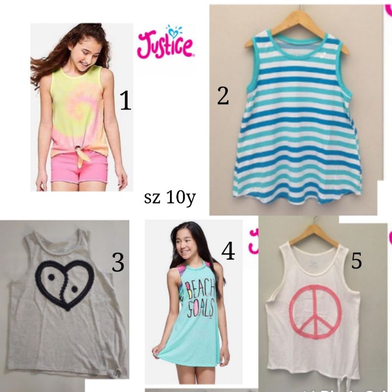 Tank justice  kaos buntung anak tanktop anak tanktop anak perempuan kaos pendek kaos tanpa lenga