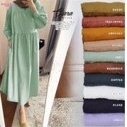 Midi Dress Korea Cotton Linen Ciara Midi Ori Alila