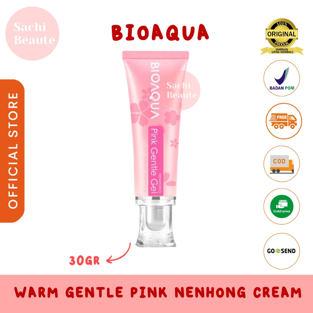 BioAqua Bio Aqua Nenhong Cream 30g Warm Gentle Pink Nenhong Lip Serum Pemerah Bibir Serum Bibir Untuk Bibir Hitam Bio Aqua