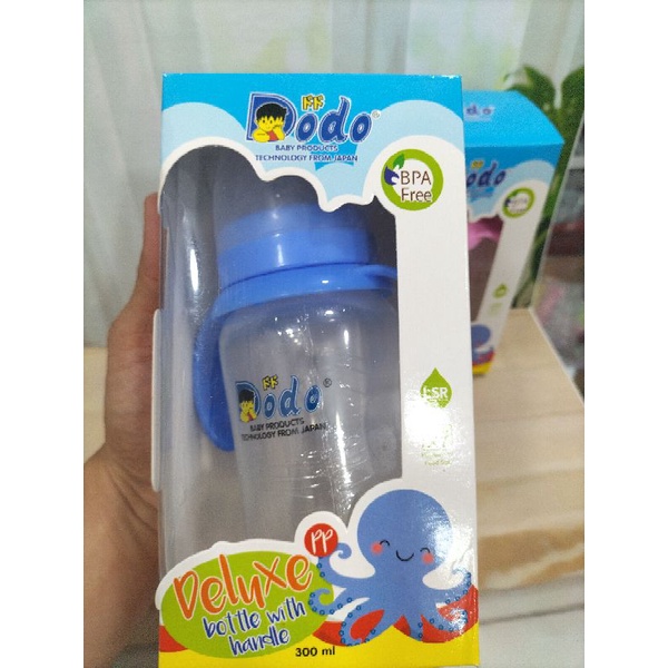 Botol Susu Jumbo Dodo BPA Free 300Ml/180MlDelux Bottle With Handle Nipple Wide Neck DBP011