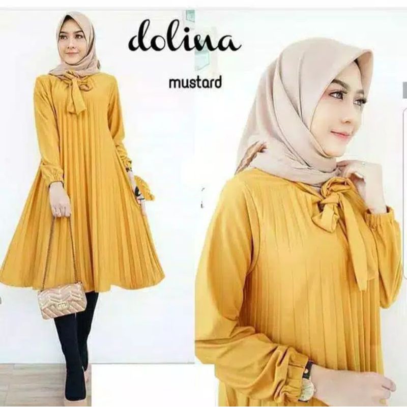 DOLINA TUNIK PLISKET/TUNIK/FASHION WANITA