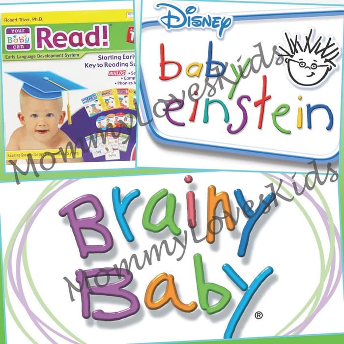 [Ready_Stok]  DVD PAKET LENGKAP Brainy Baby Einstein Can Read Lagu Film Anak