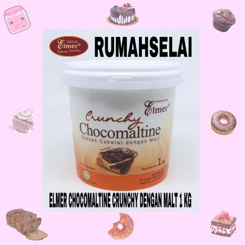 

Elmer Spread Chocomaltine Crunchy 1 Kg selai coklat susu dengan kriuk crunchy