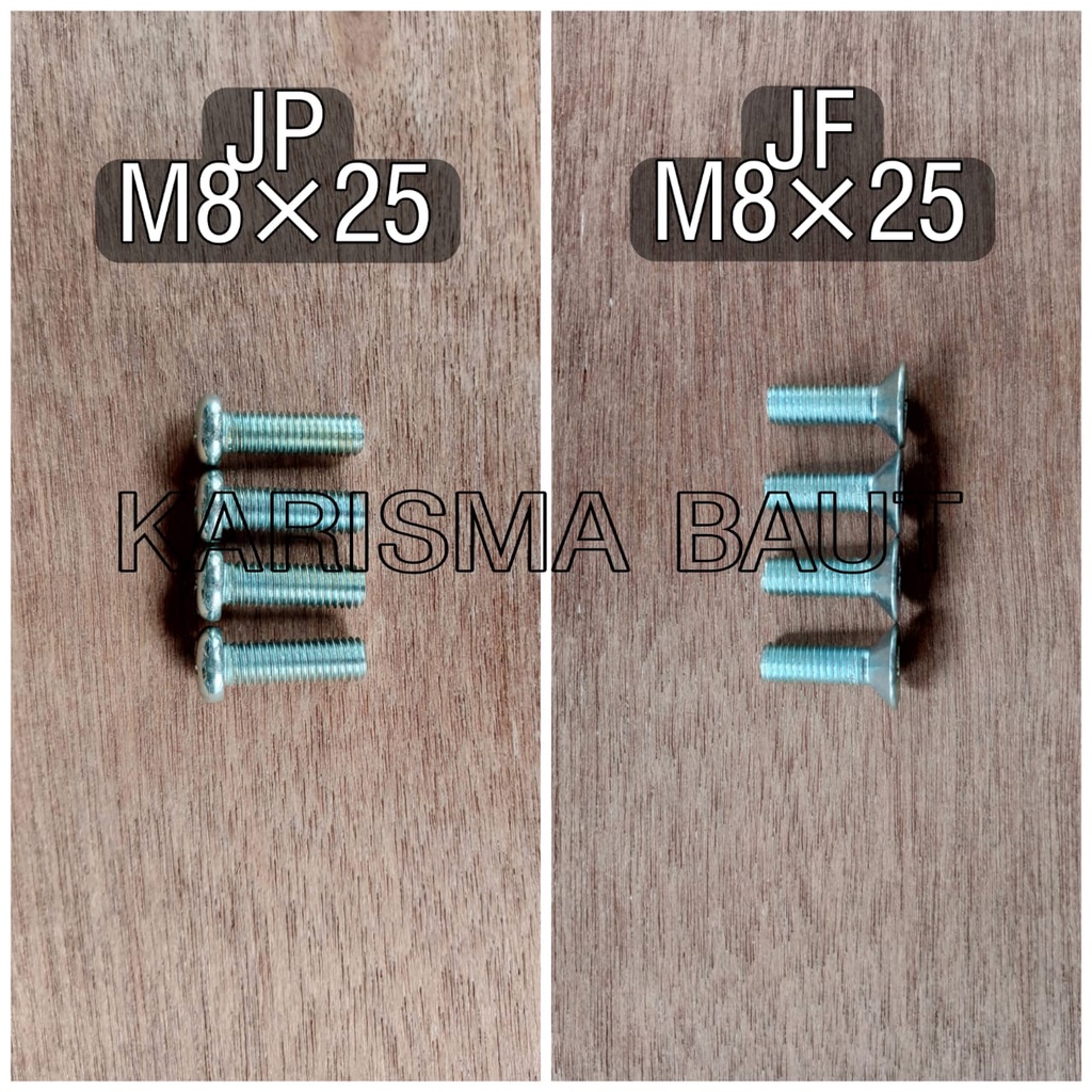 Baut JP M8 x 25 ( baut JP 8x25 ) / Baut JF M8 x 25 ( baut JF 8x25 )