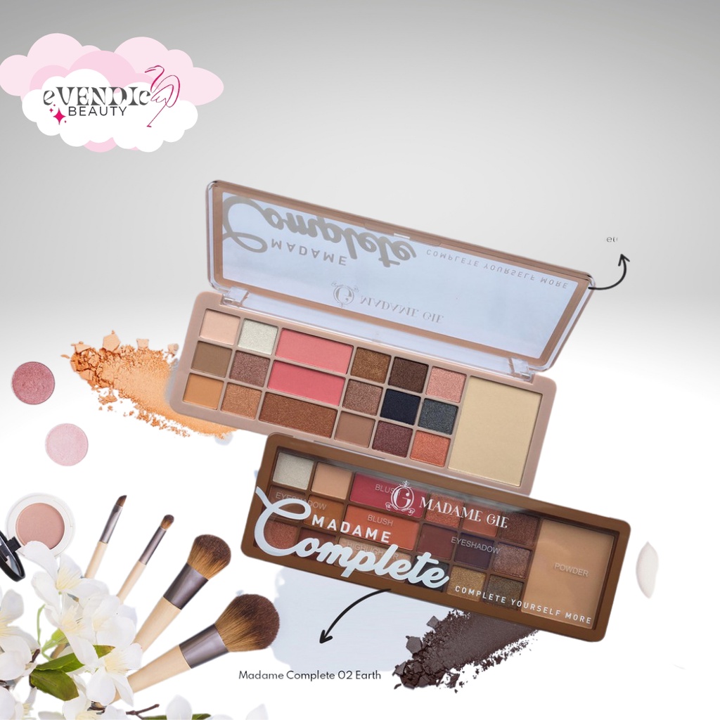 Madame Gie Madame Complete Make Up Kit - MakeUp Face Pallete | original