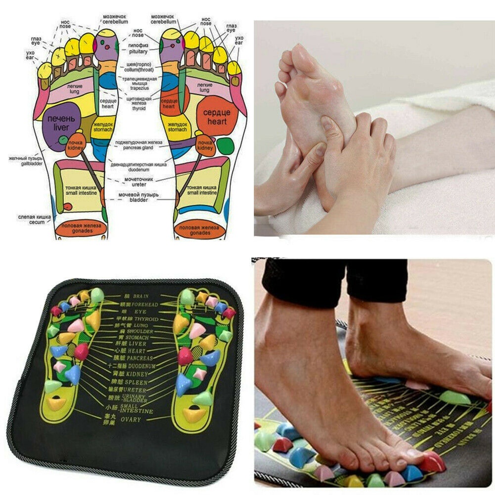 Sunvo Matras Pijat Refleksi Kaki Massage Mat Warna Hitam