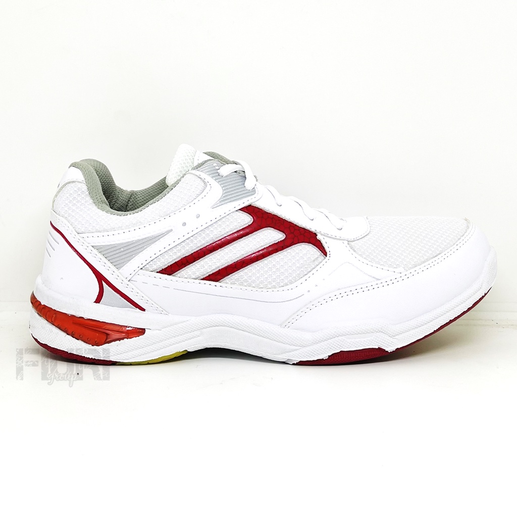 FIURI – Pro ATT Original - WP 5500 PUTIH MAROON 39-43 - Sepatu Kets Pria - Sepatu Sneakers Pria - Sepatu Olahraga Sport  Pria - Sepatu Badminton tekstil - Sepatu Jogging Lari Running Fitness Gym Pria - Sepatu Laki-Laki Cowok - Sepatu Sekolah Bertali