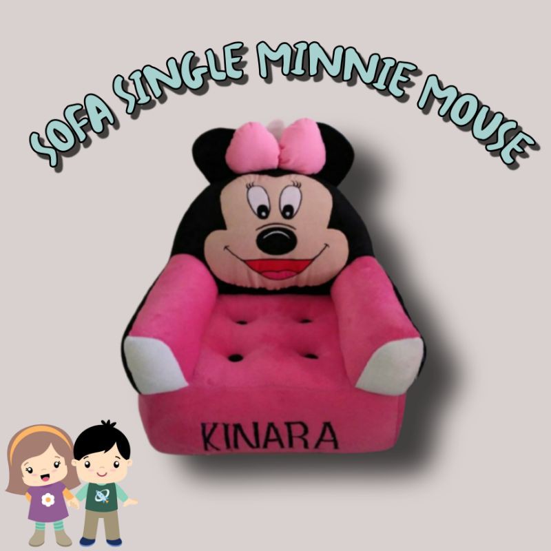 SOFA ANAK KARAKTER / KURSI ANAK KARAKTER MINNIE MOUSE