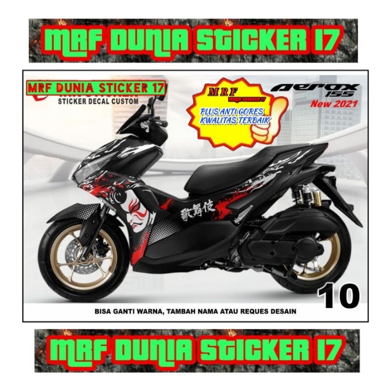 Decal Stiker Motor Yamaha Aerox 2021 Full Body Modifikasi 10