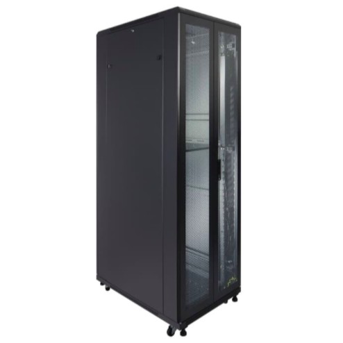 IR9042G - 42U Close Rack Depth 900mm Glass Door 19&quot; - INDORACK