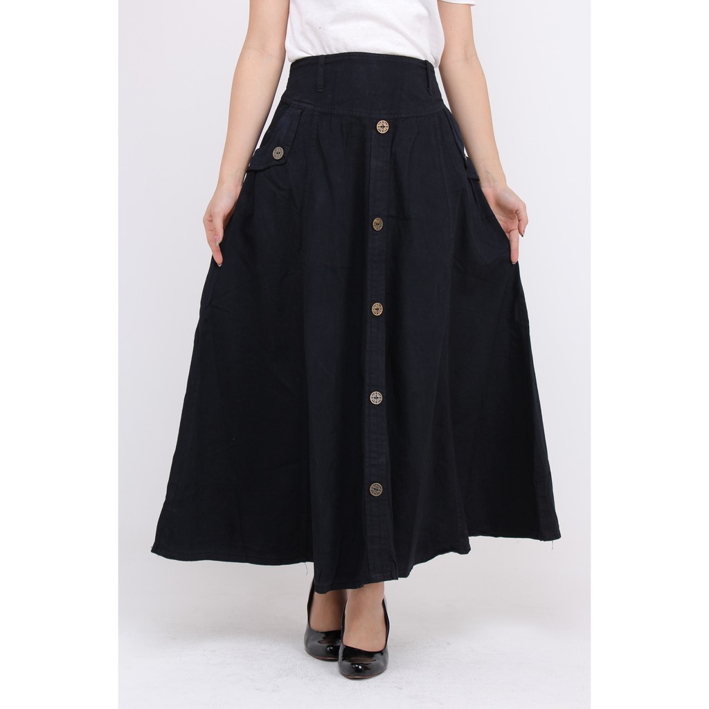 ROK JEANS WANITA ALISA MAXI SKIRT