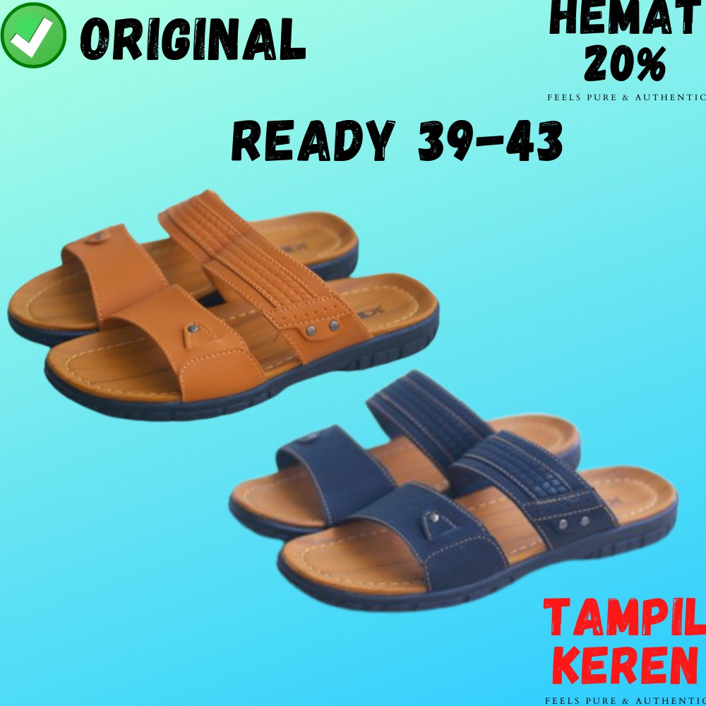 ORIGINAL Sandal kulit pria sendal casual tali model kekinian