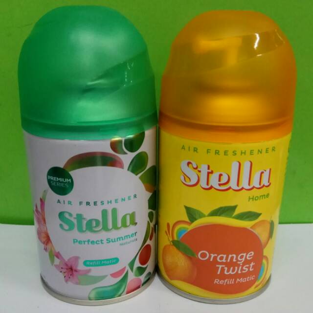 Stella matic Perfect Summer & Orange Twist Refill 225 ml Paket Hemat (isi 2 pcs)