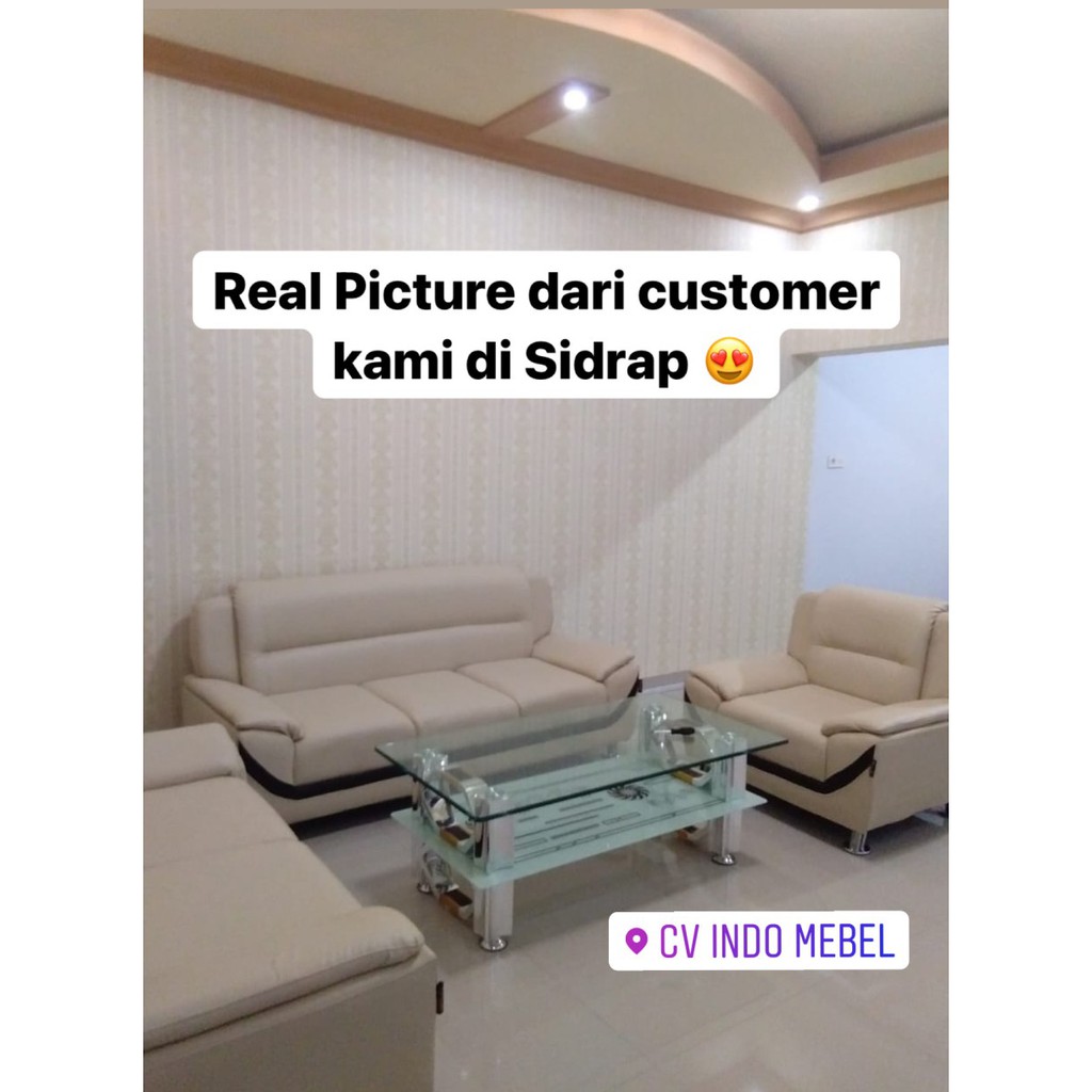 Sofa cosmic 321 kursi tamu minimalis mewah ready makassar murah promo