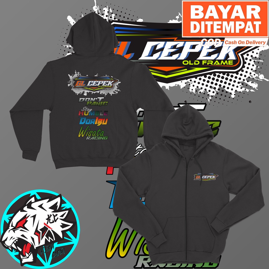 JAKET ZIPPER HONDA GL CEPEK KATA KATA HEREX BIG SIZE JUMBO JAKET GL PRIA WANITA