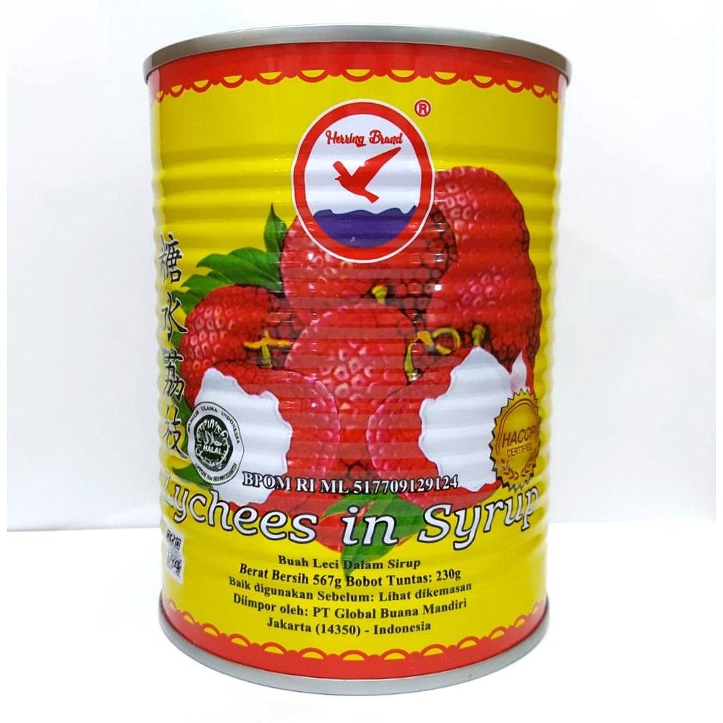 

Herring Brand Lychee 567gr – Buah Leci Kaleng