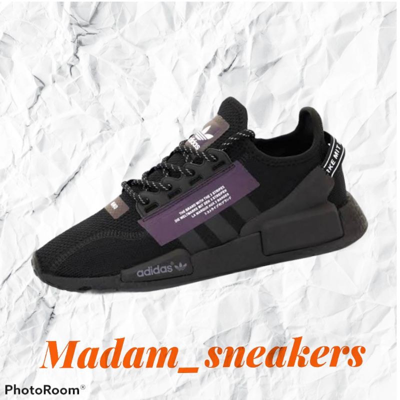 Sepatu Adidas Nmd R1 V2 Black Reflective