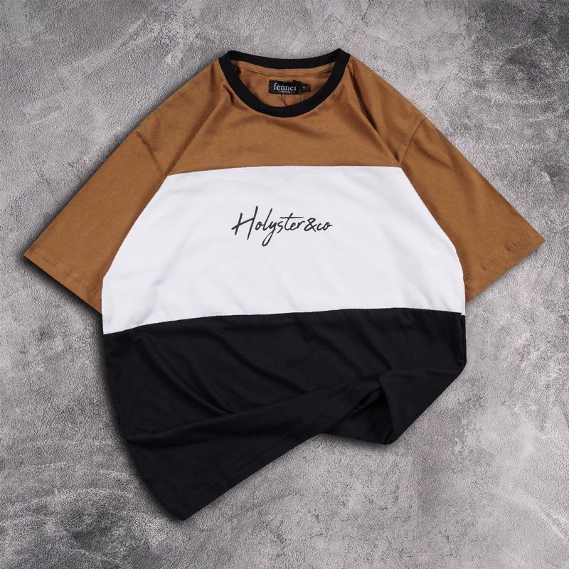 Baju Kaos Oversized Distro Motif Holyster &CO