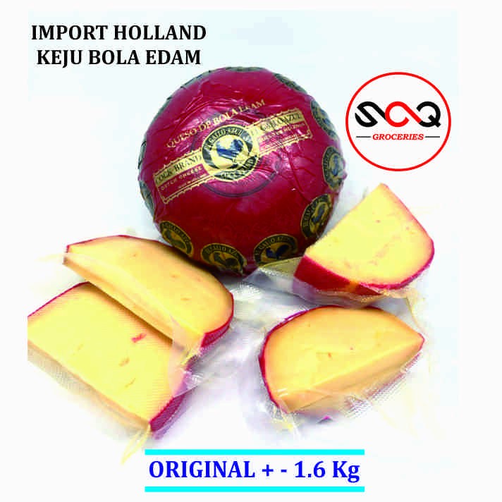 

Keju Bola Edam Ayam Emas Holland - 1.63Kg