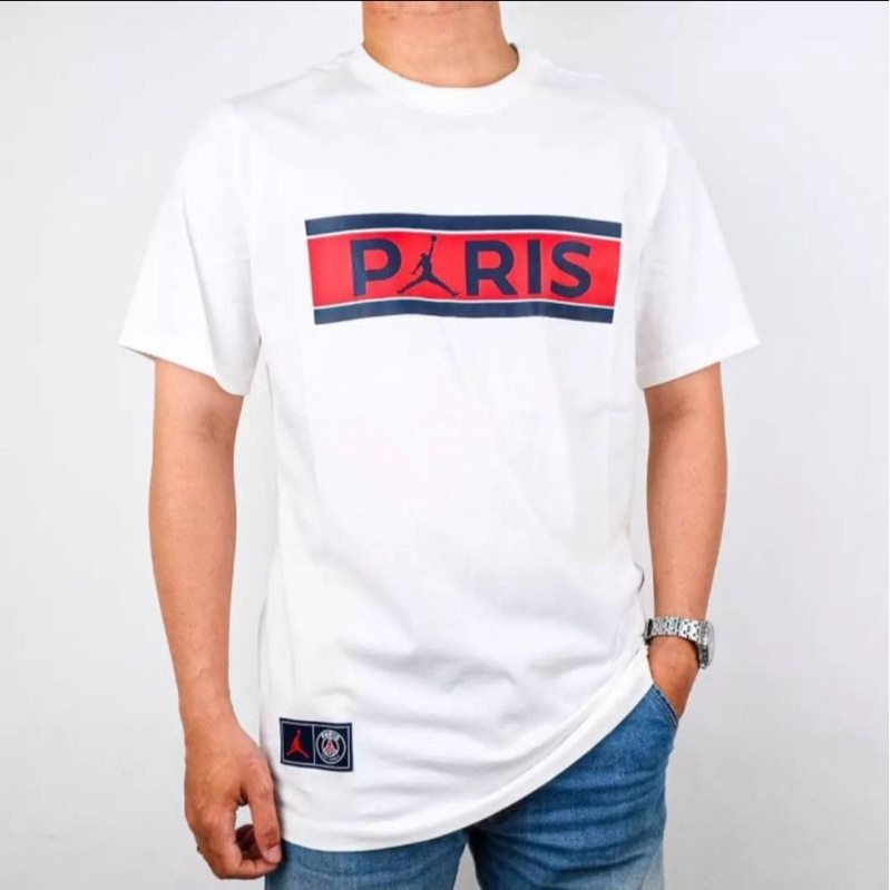 Jordan PSG Logo White Tee (100% Original)