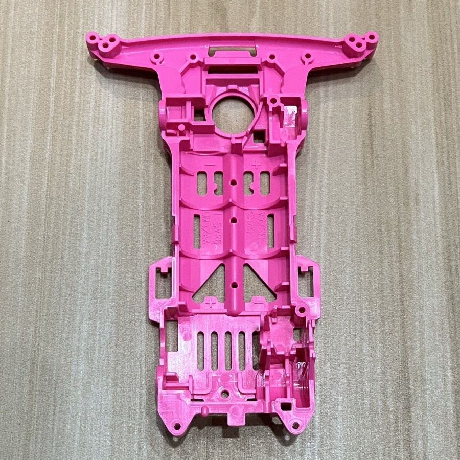 Chassis Super 2 Pink Fluorescent Original Chasis S2 Ori Tamiya