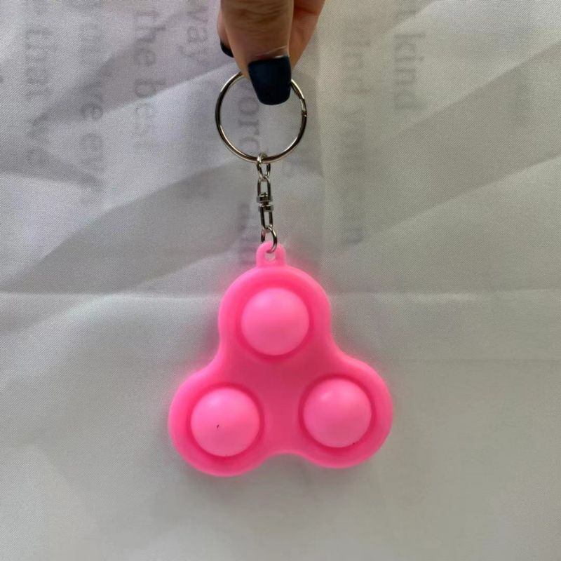 family games GANTUNGAN KUNCI POP IT  3IN1 Spiner fidget push pop is popit murah mumer