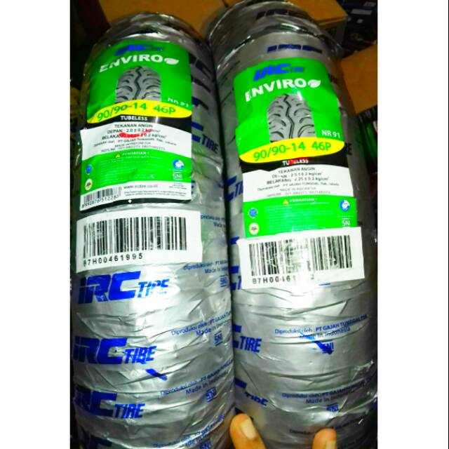 Ban tubles matic irc 90/90.14 free pentil 100% original ban belakang for all matic