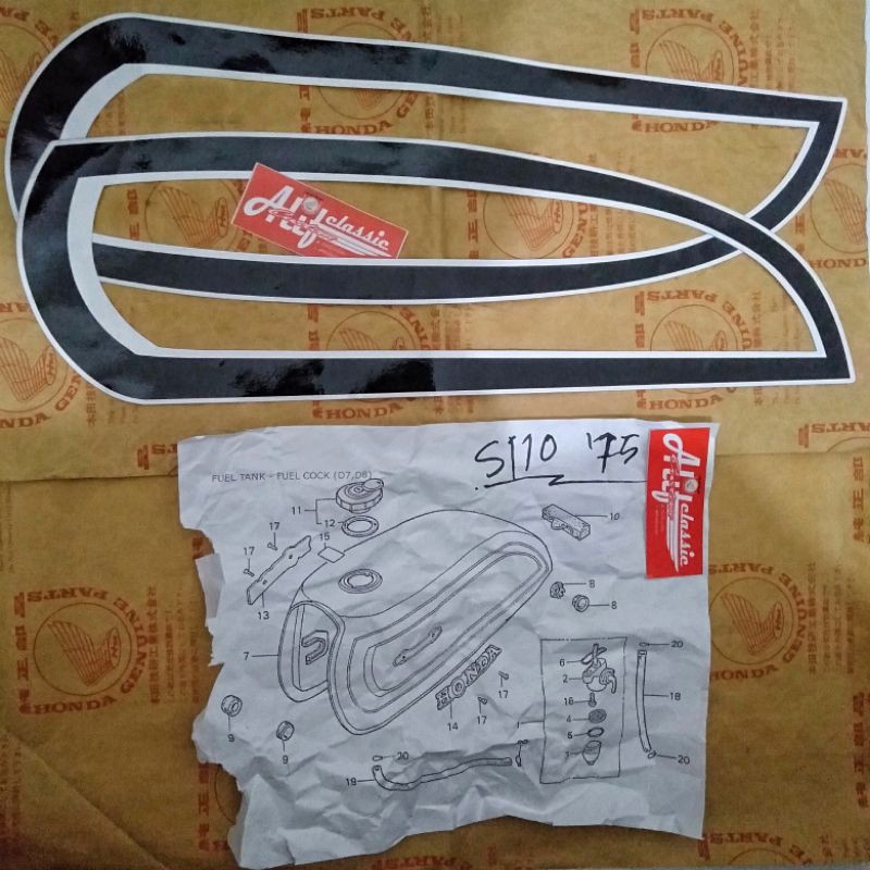 Polet benly bulat s110 decal benly bulat s110 striping benly bulat s110 stiker tangki benly bulat