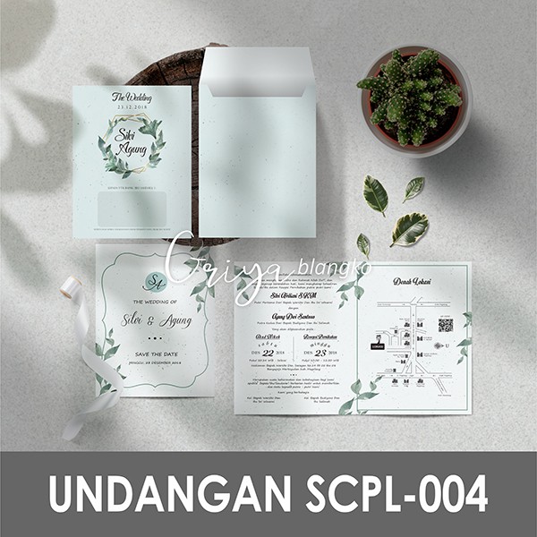 Blangko Undangan Pernikahan Amplop + isi GRIYA SCPL-004