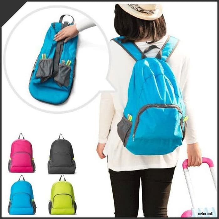 TAS RANSEL PUNGGUNG TRAVEL BAG LIPAT / FODABLE BACKPACK