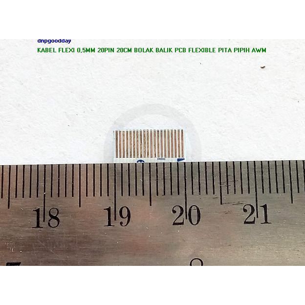 

Kabel Flexi 0,5Mm 20Pin 20Cm Bolak Balik Pcb Flexible Pita Pipih Awm Dnpgood11 Diminati Banget