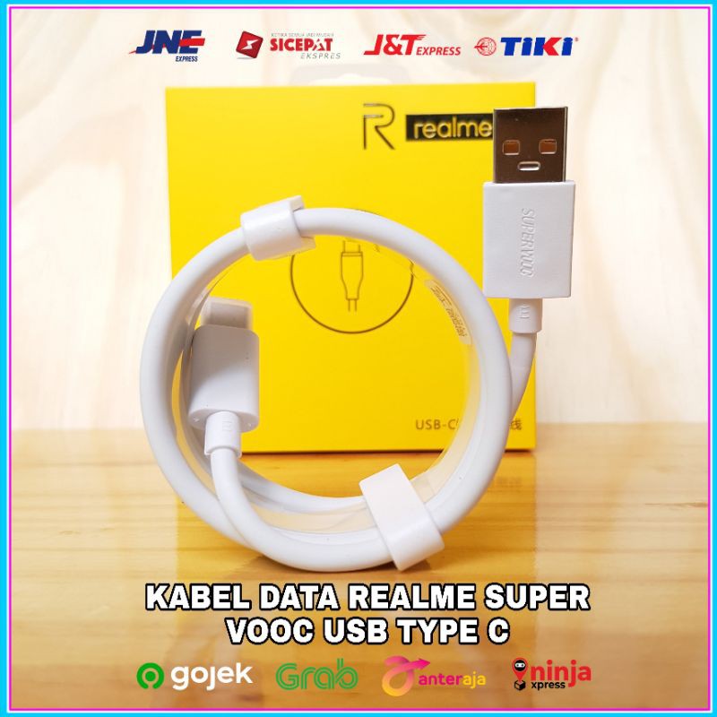 Kabel Data Fast Charging Realme SUPER VOOC ORIGINAL 100% USB C ORI