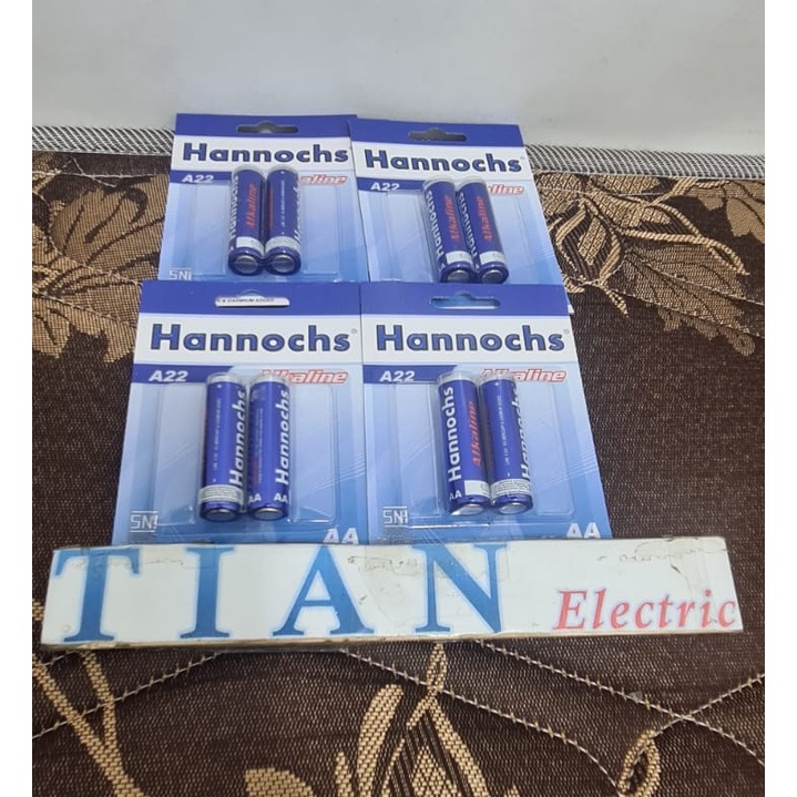 HANNOCHS Alkaline Batterai AA / AAA Isi 2 Pcs