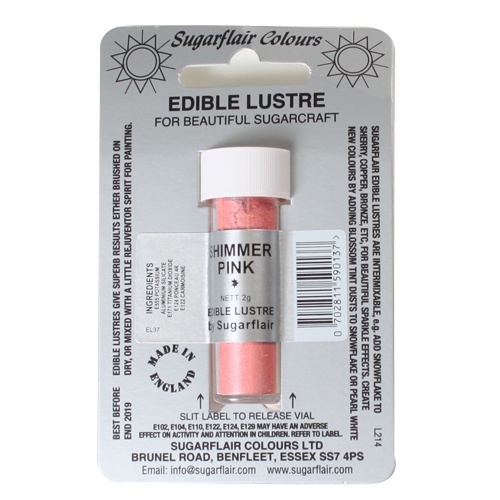 

Sugarflair Edible Lustre Dust - Shimmer Pink