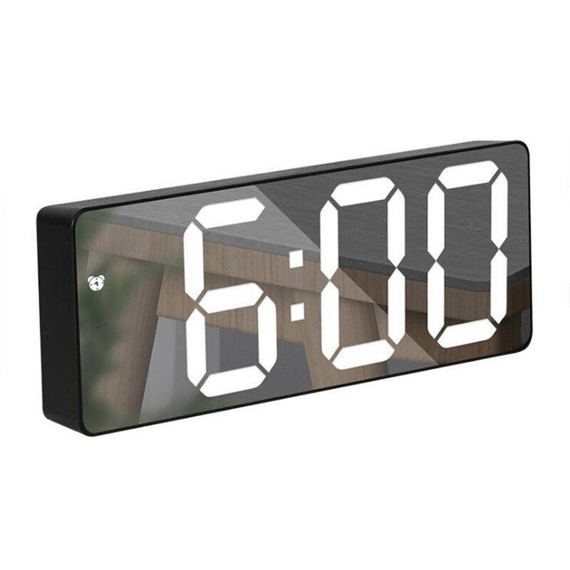 JAM MEJA ALARM DIGITAL LED MIRROR ( PANJANG)