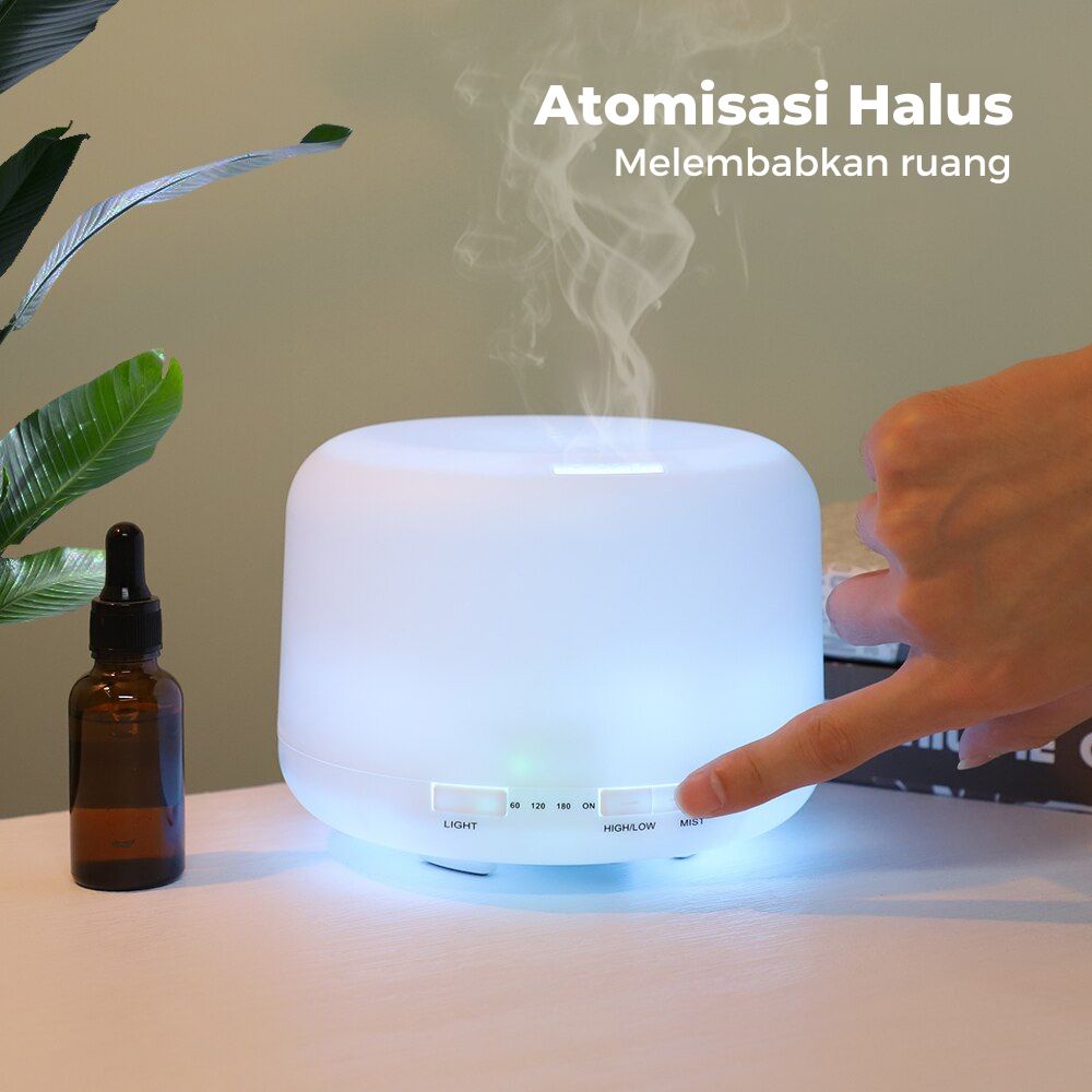 GRATIS EMAS Humidifier Pengharum ruangan Elektrik 7 LED With Remote Control 300ml