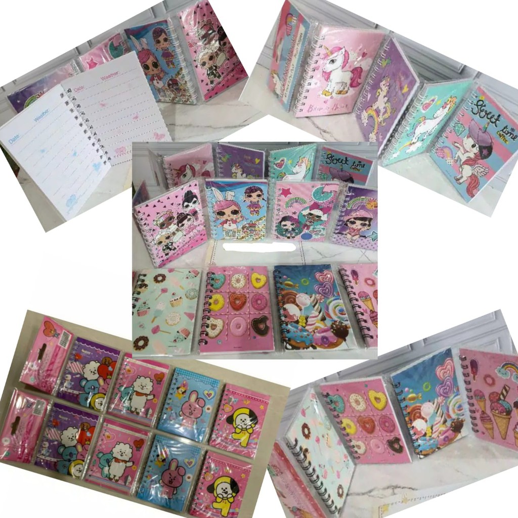 

NOTEBOOK Buku Notes memo ring Catatan Kecil Diary Murah Cantik NOTE BOOK