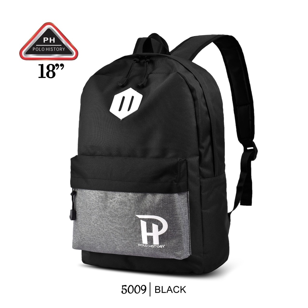 (RSBY) TAS RANSEL POLO HISTORY 5009 '18 / UNISEX / TAS SEKOLAH / RANSEL LAPTOP FASHION COMBINASI WARNA