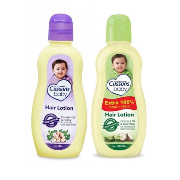 Cussons Hair Lotion 200ml - Cusson Losion Rambut Bayi - Minyak Rambut Baby