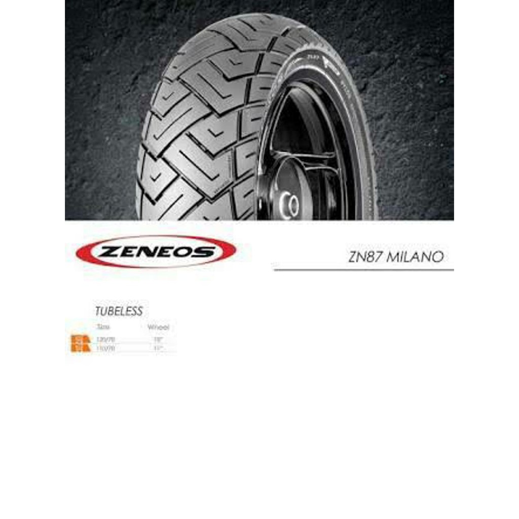 JUAL MURAH Zeneos Milano ZN 87 ukuran 120 70 10 Ban Vespa LX LXV S150 Ban Piaggio ZIP Ban Kymco Ban