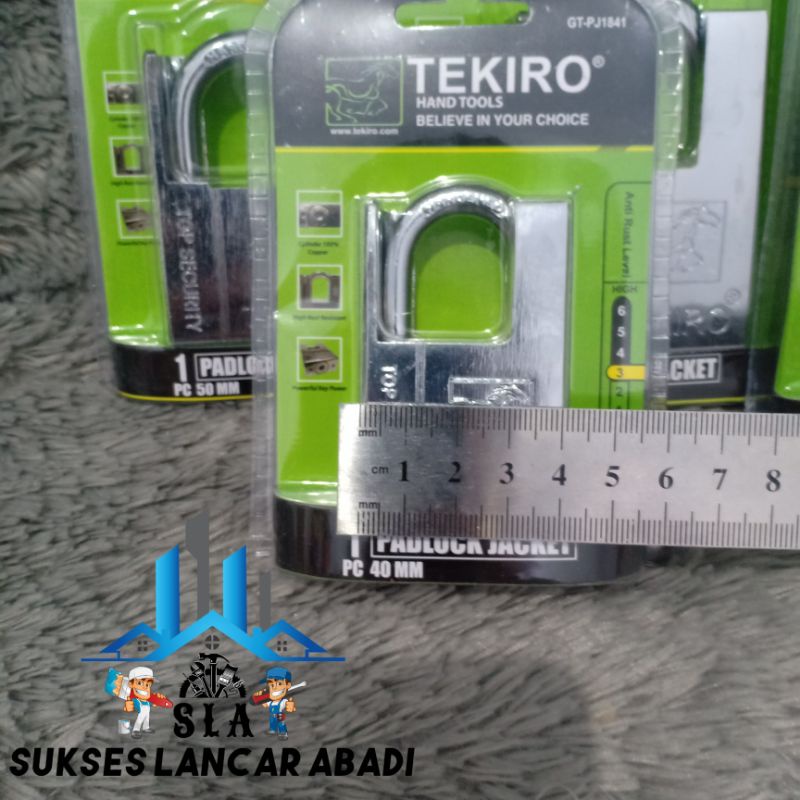 GEMBOK JAKET TEKIRO 40mm /GEMBOK PAGAR/GEMBOK GUDANG/ GEMBOK RUKO