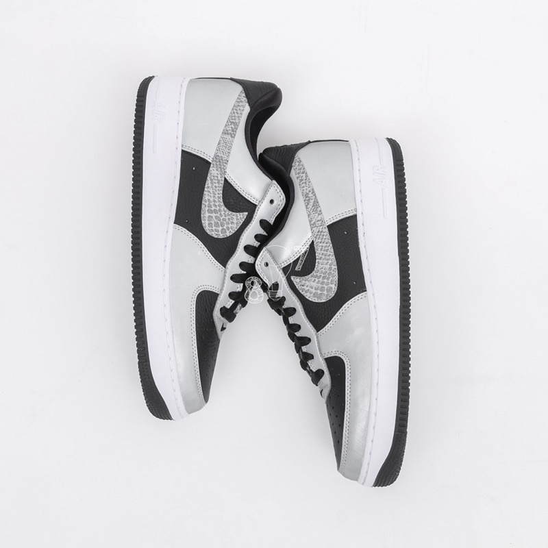 Air Force 1 Low Silver Snake